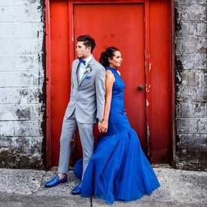 Sherri hill 2019 spring prom dress royal Blue